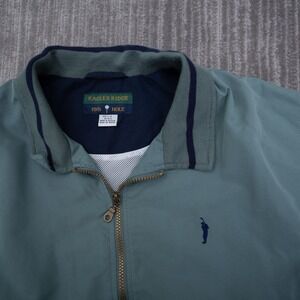 Eagles Ridge 19th Hole Golf Vest Mens Large Green Full Zip Mesh Lined 111167B